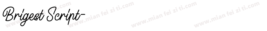 Brigest Script字体转换